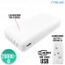 Carregador Power Bank 20000mAh MAX-0537 It Blue - Branco